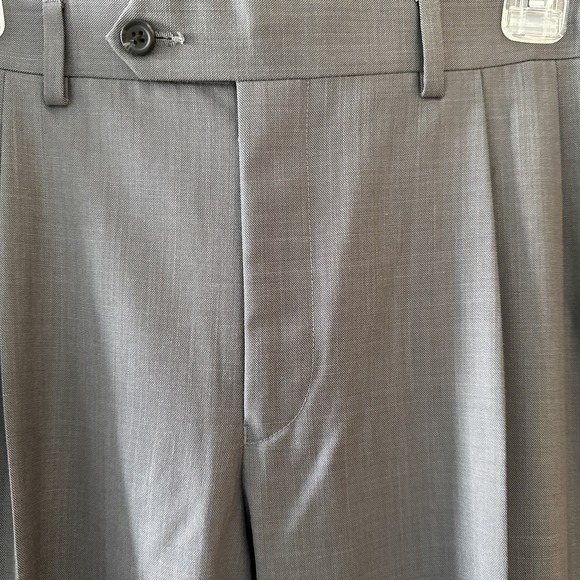 Lauren Ralph Lauren Mens 36x30 Gray‎ Pleated Front Cuffed Bottom Dress Pants - Picture 3 of 5